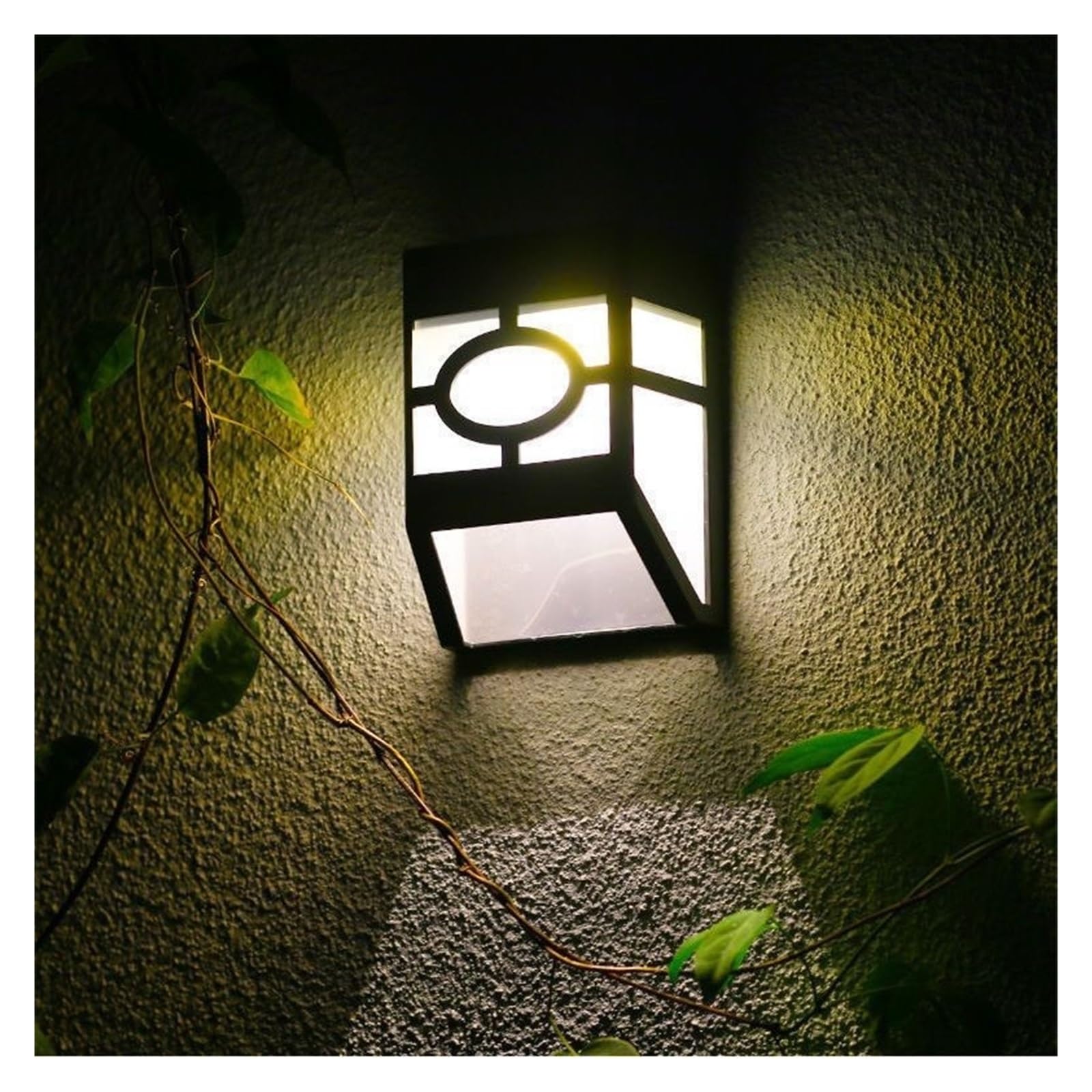 PXQCHAVLN Solar Wall lamp Outdoor Human Body Sensor Tungsten Villa Courtyard Decorative Lighting Rainproof Night Light(Door number wall lamp)