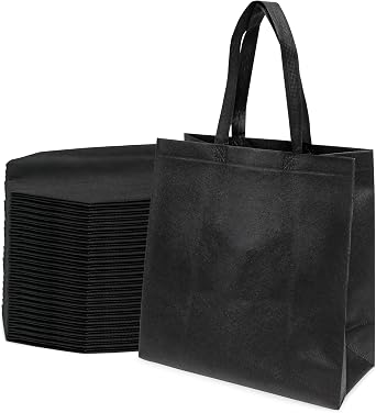 Prime Line Packaging Reusable Shopping Bags, Fabric Tote Bags with Handles, Grocery, Small Business, Retail & Boutique, Bulk