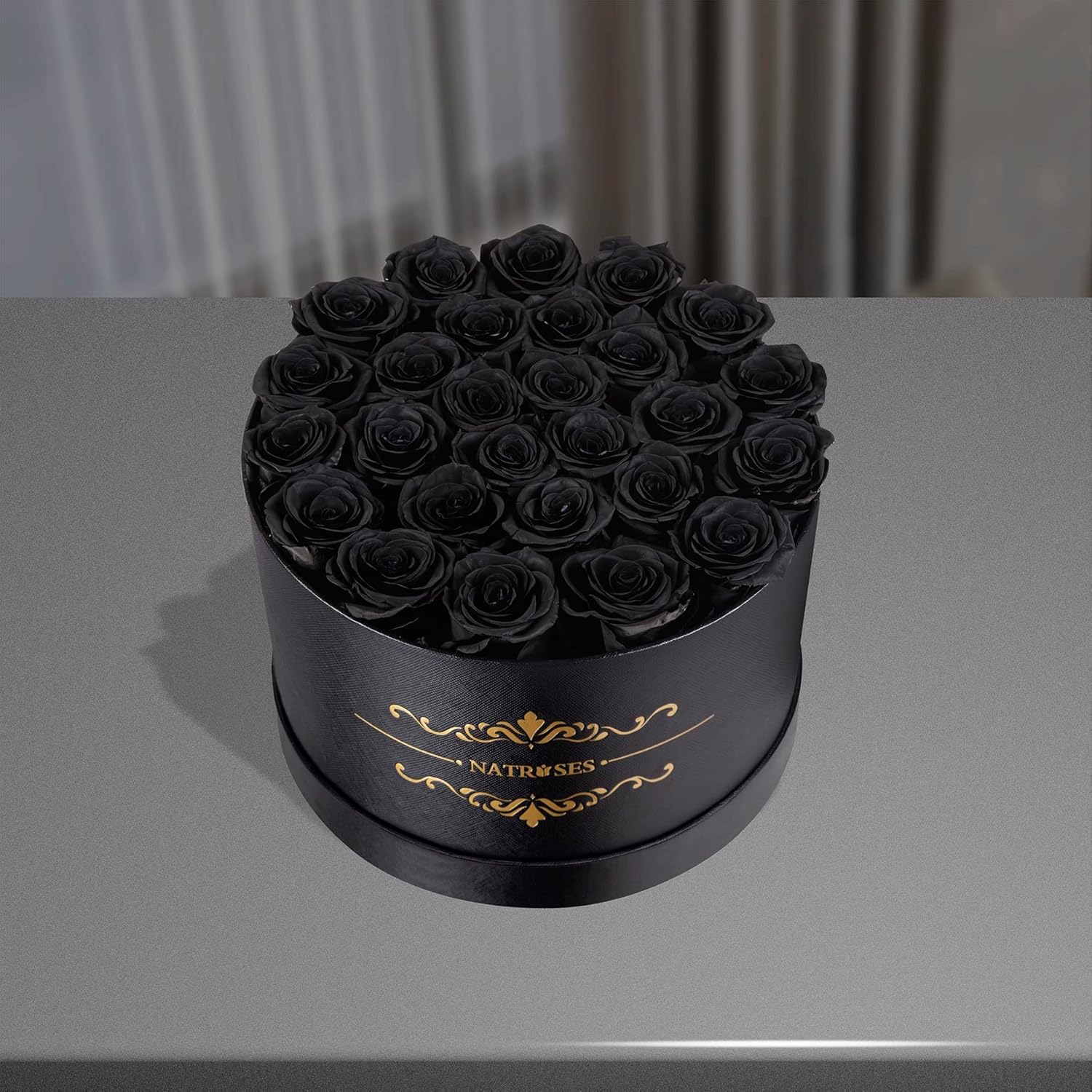 NATROSES Gifts for Her 27 Piece Forever Preserved Roses in a Box, Preserved Flowers for Delivery Birthday, Flowers Gifts for Mothers Day, Black - Image 2