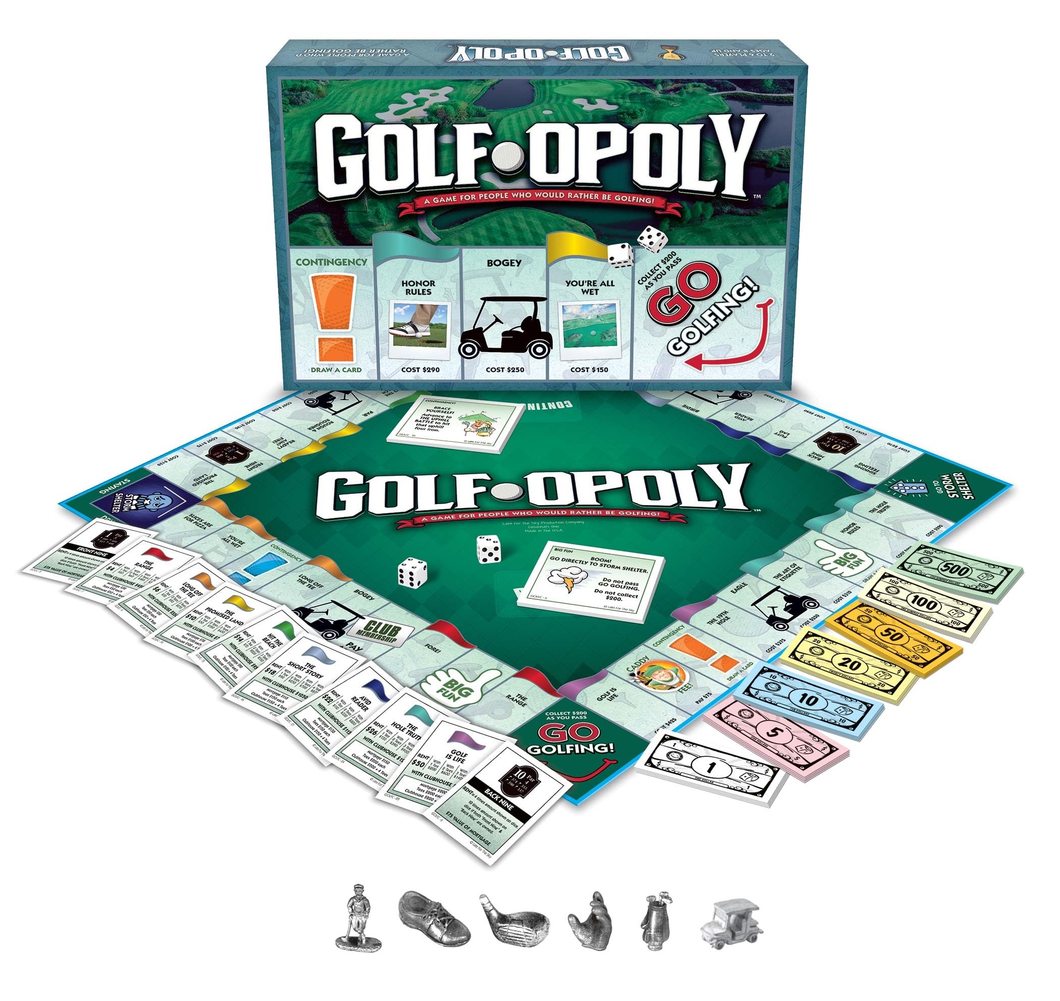 Amazon.com: Outset Media Golf-Opoly Board Game - A Property