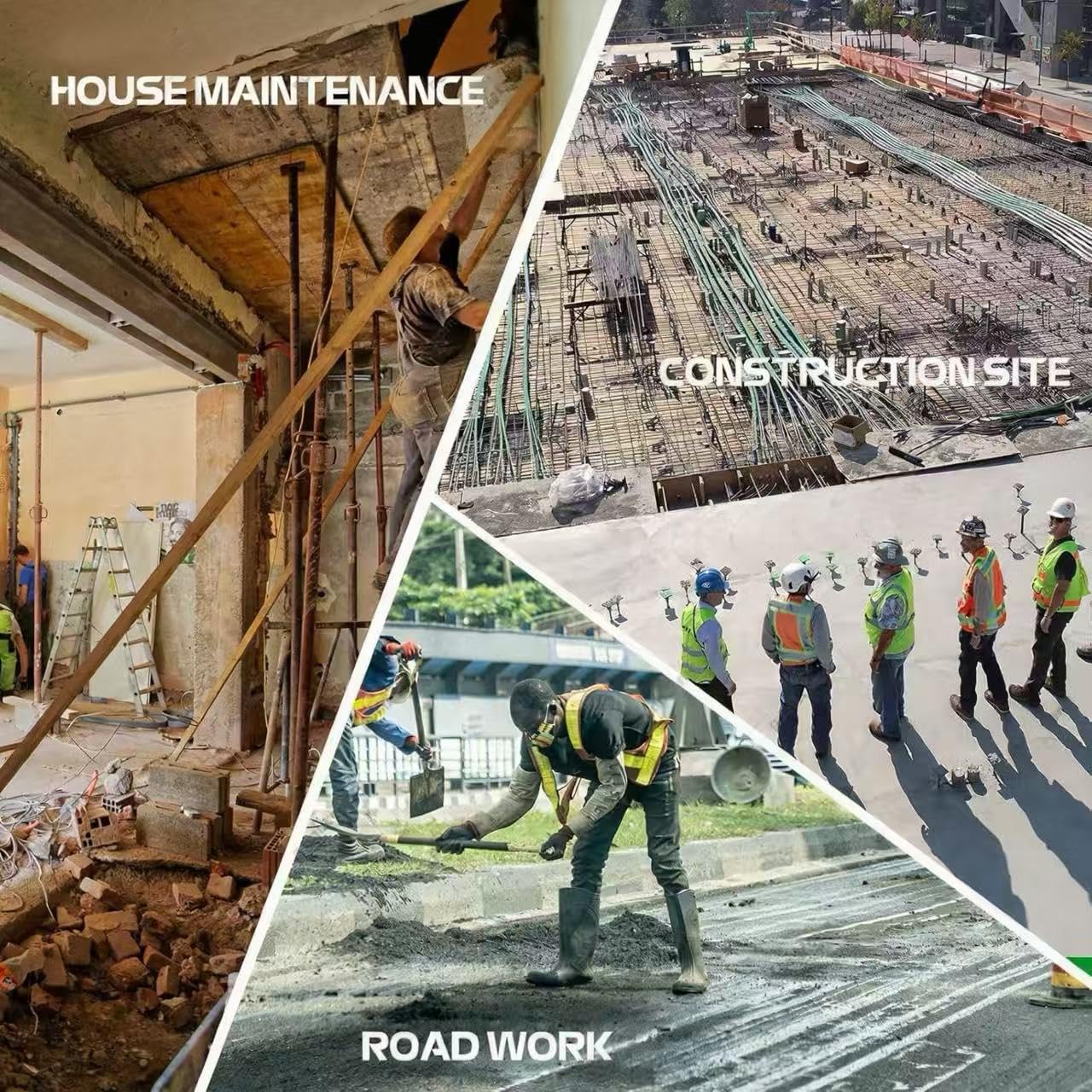 Benzynowy młot wyburzeniowy 1700 W, 2-suwowy młotek gazowy do bloków betonowych, cegieł, murów, konserwacji dróg i łamania skał