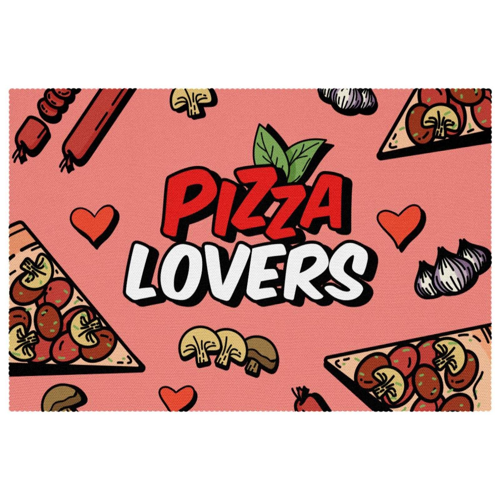 Sets de table pour les amateurs de pizza résistants à la chaleur et durables