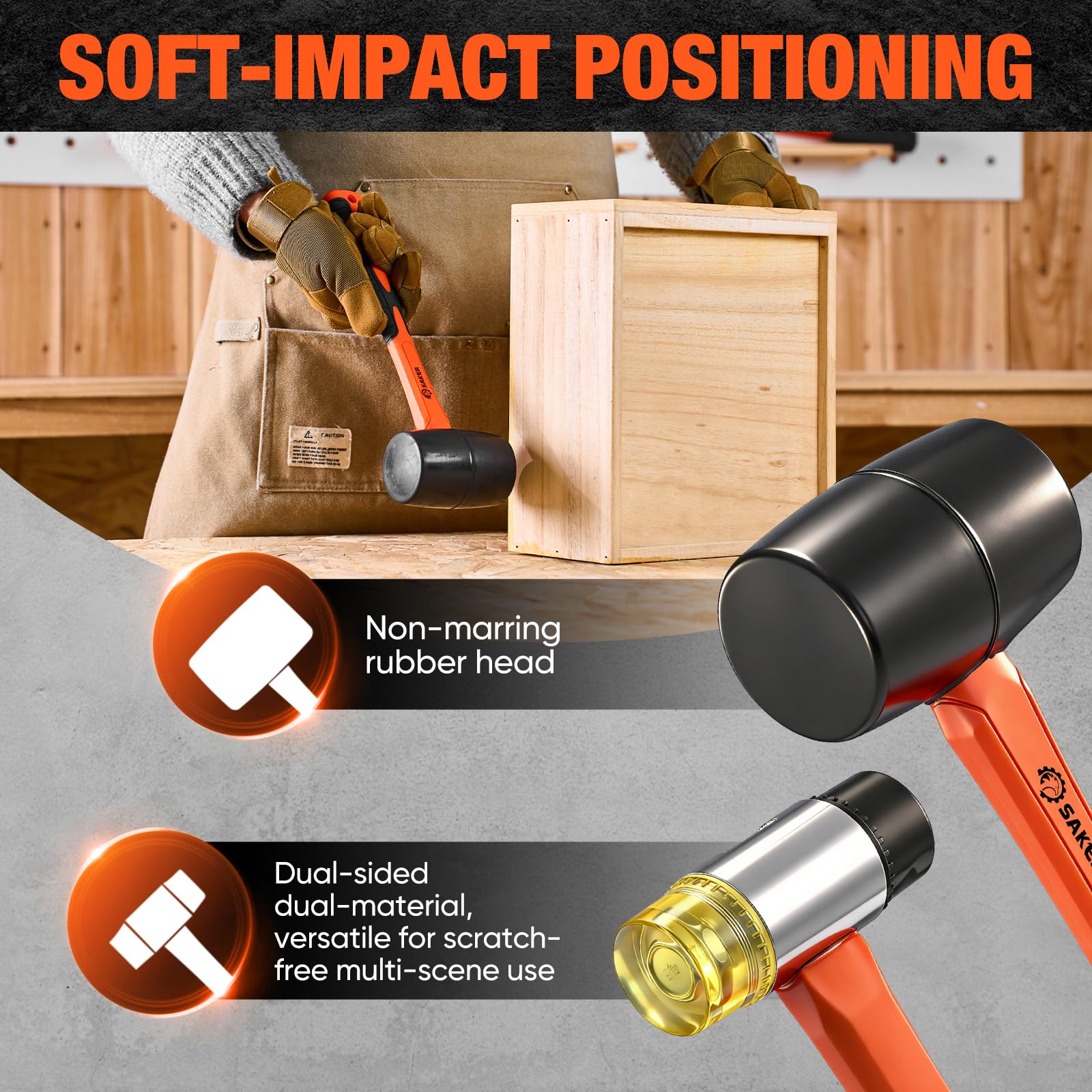 Saker 5-Piece Hammer Set - Home & DIY Tools -5