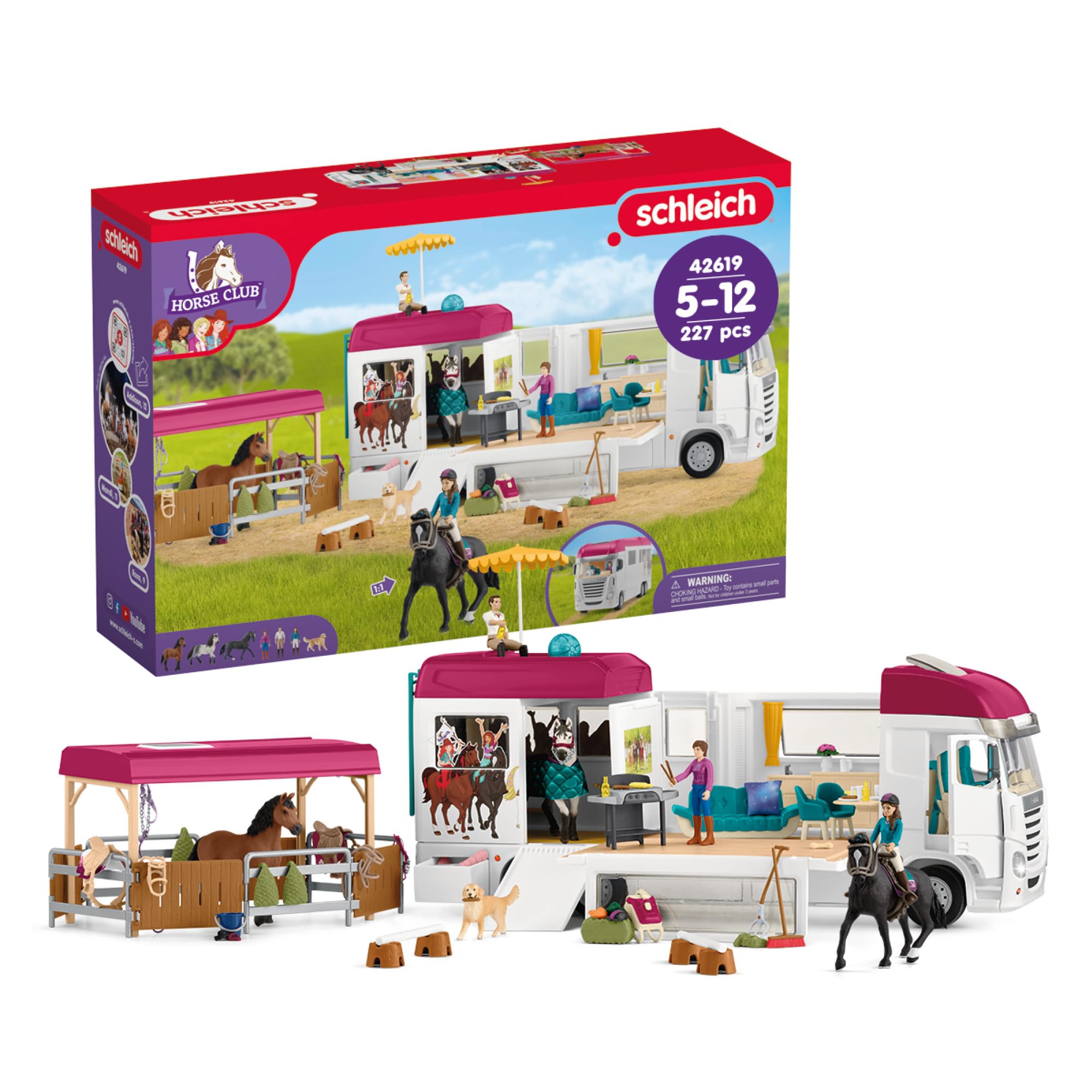 Schleich Horse Club | Pferdetransporter 42619 | ab 5 Jahren | 227 Teile