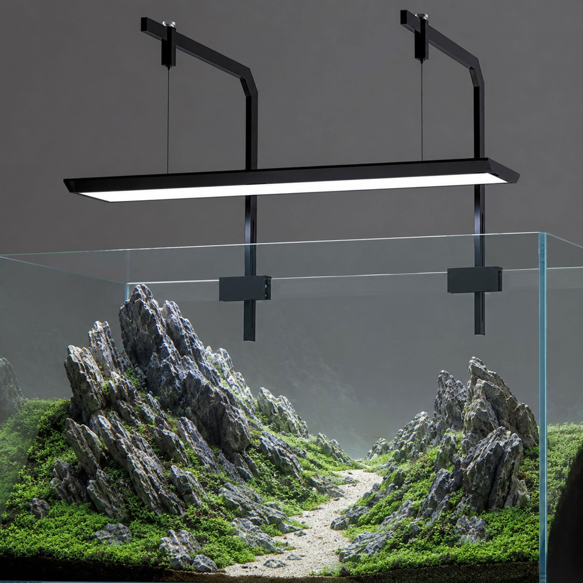 LANDEN Luz LED colgante de espectro completo de 61 W para acuario, tanques de hasta 90 cm