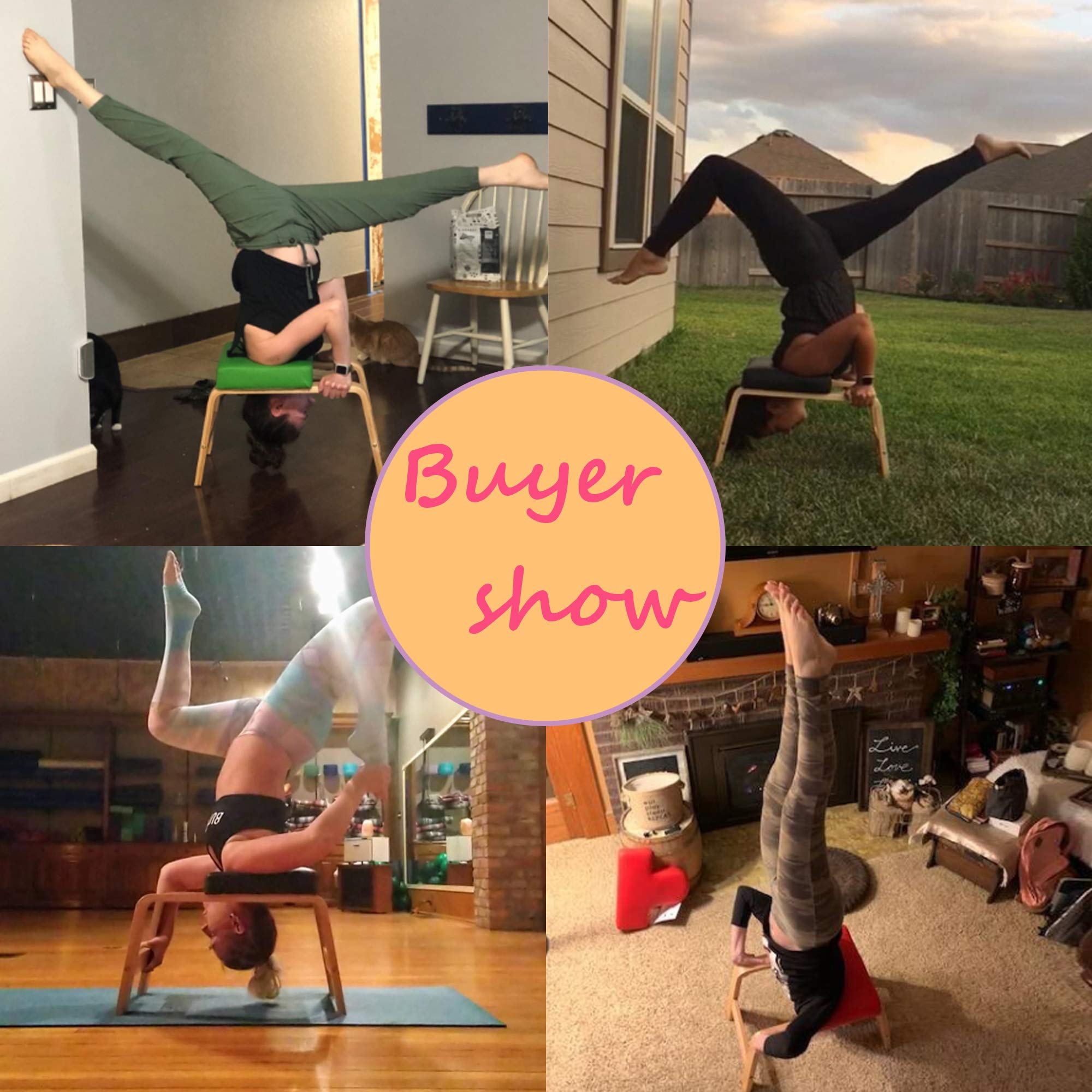 Feet Up Trainer Restrial Life Yoga Headstand Bench- Stand Yoga