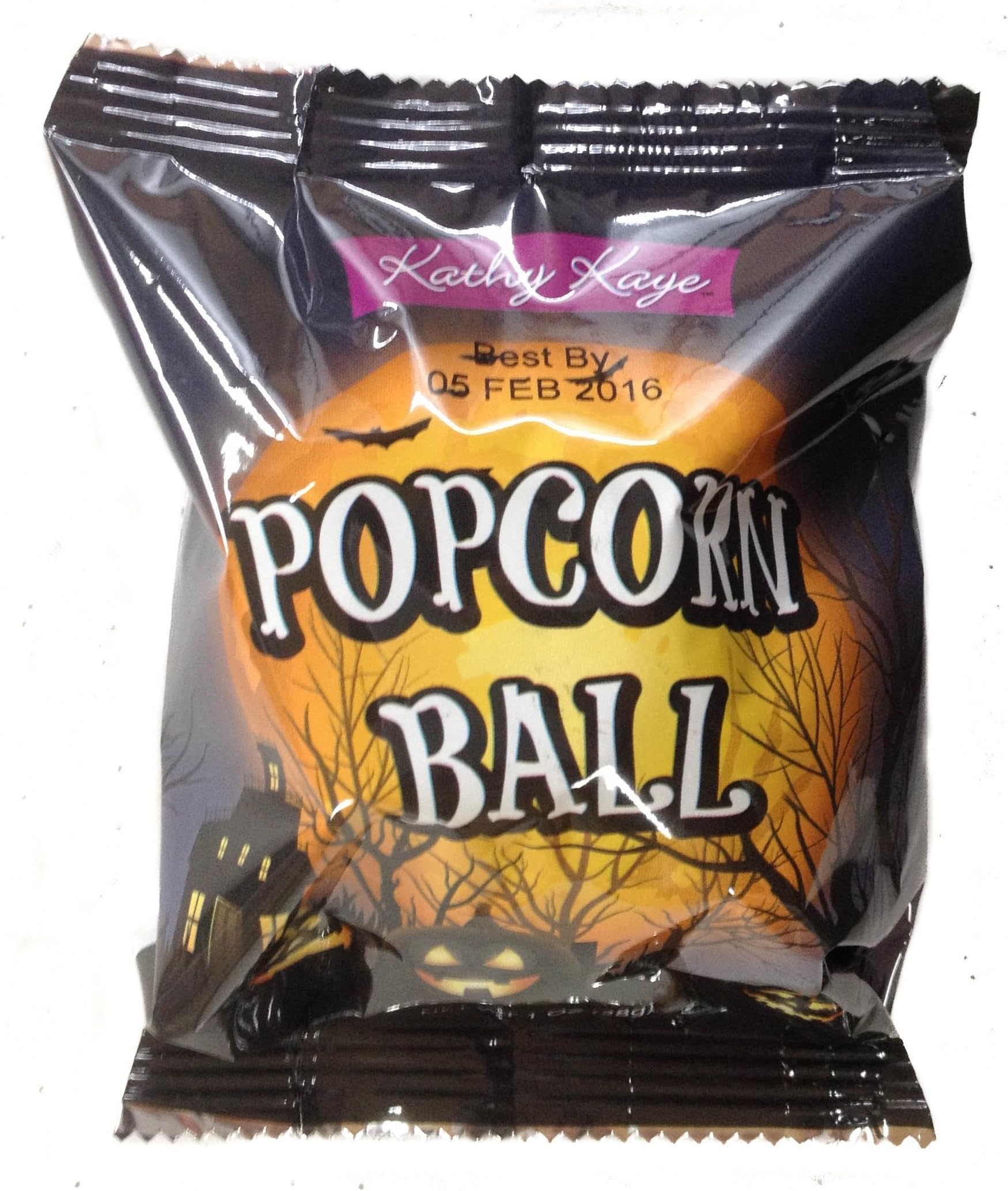 Halloween Popcorn Balls Sweet and Salty 12 oz. Bag of 12 Popcorn Balls