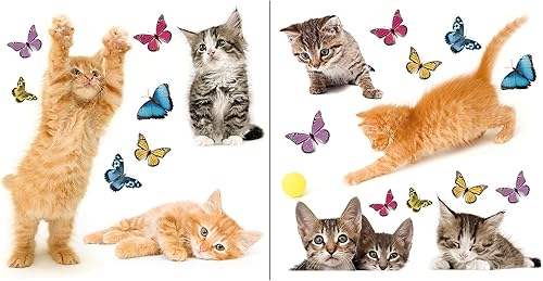 Miniatura 3 de Crearreda CR-64001 Calcomanías para ventana de gatos