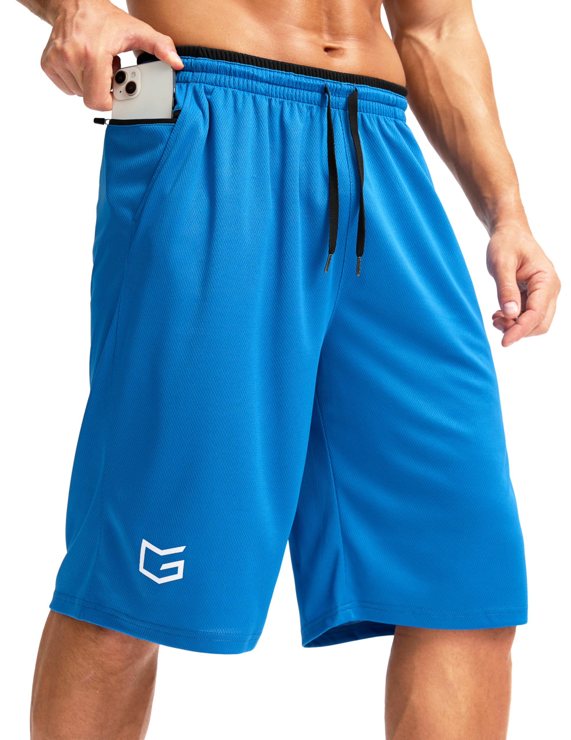 G Gradual Men's Long Basketball Shorts