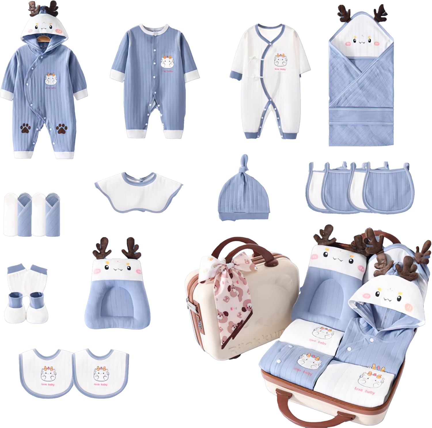 Newborn Clothing & Accessory Set,For New Born to 6 Months,Boy Outfits,Baby Girl Gifts Clothes Essentials Must Haves
