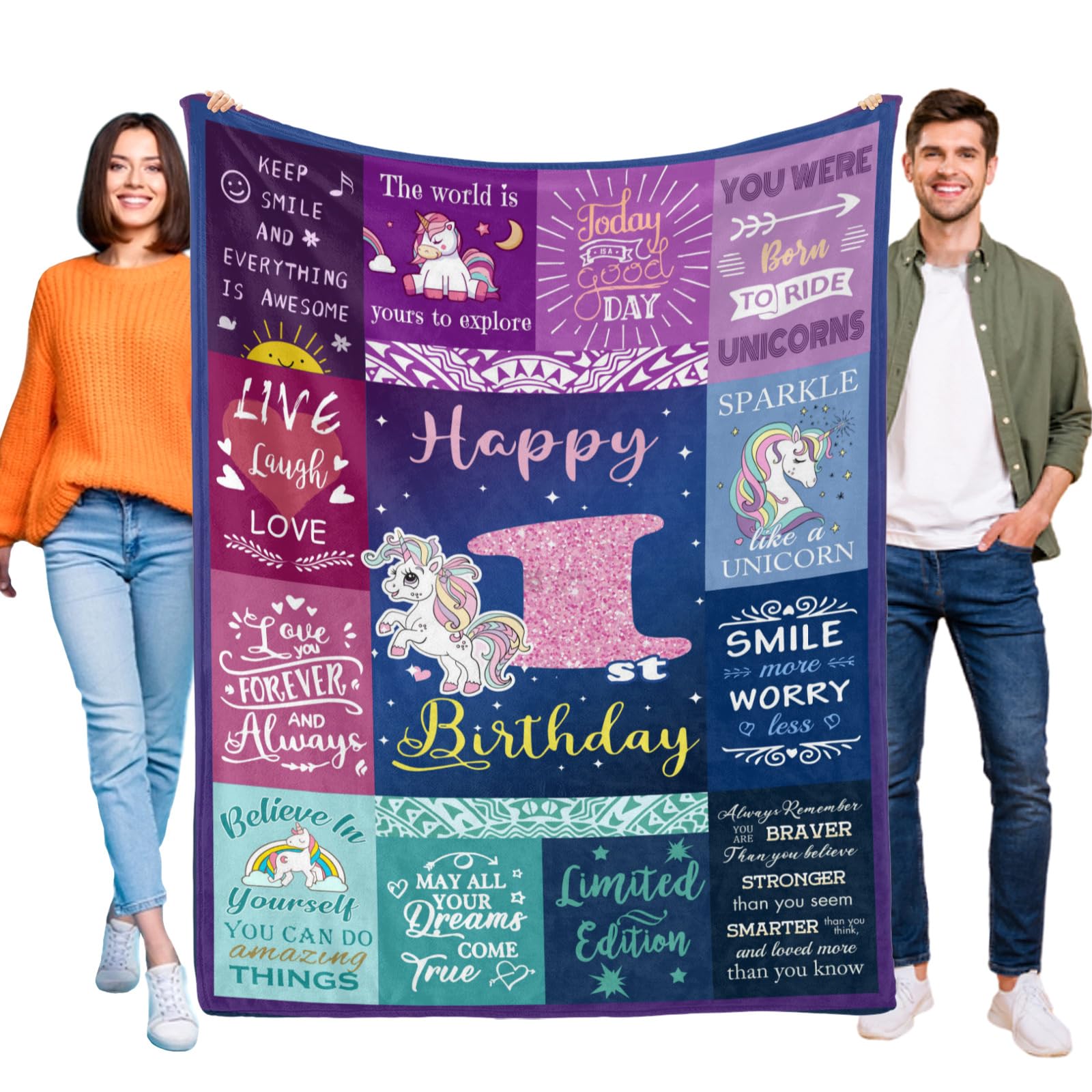 Year Old Girl Birthday Gifts1st Birthday Blanket 60