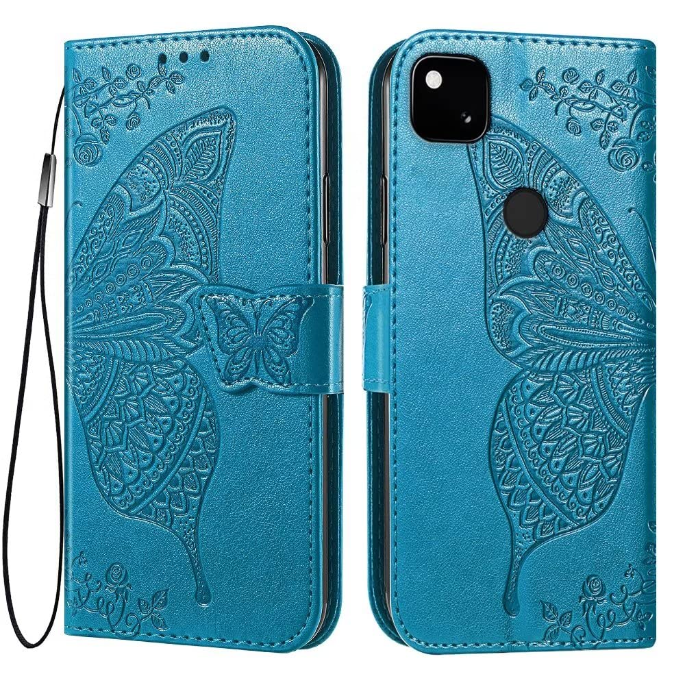 Custodia A Portafoglio In Pelle PU Per Google Pixel 4a 4G – Verde, Con Slot Per Schede E Supporto Magnetico