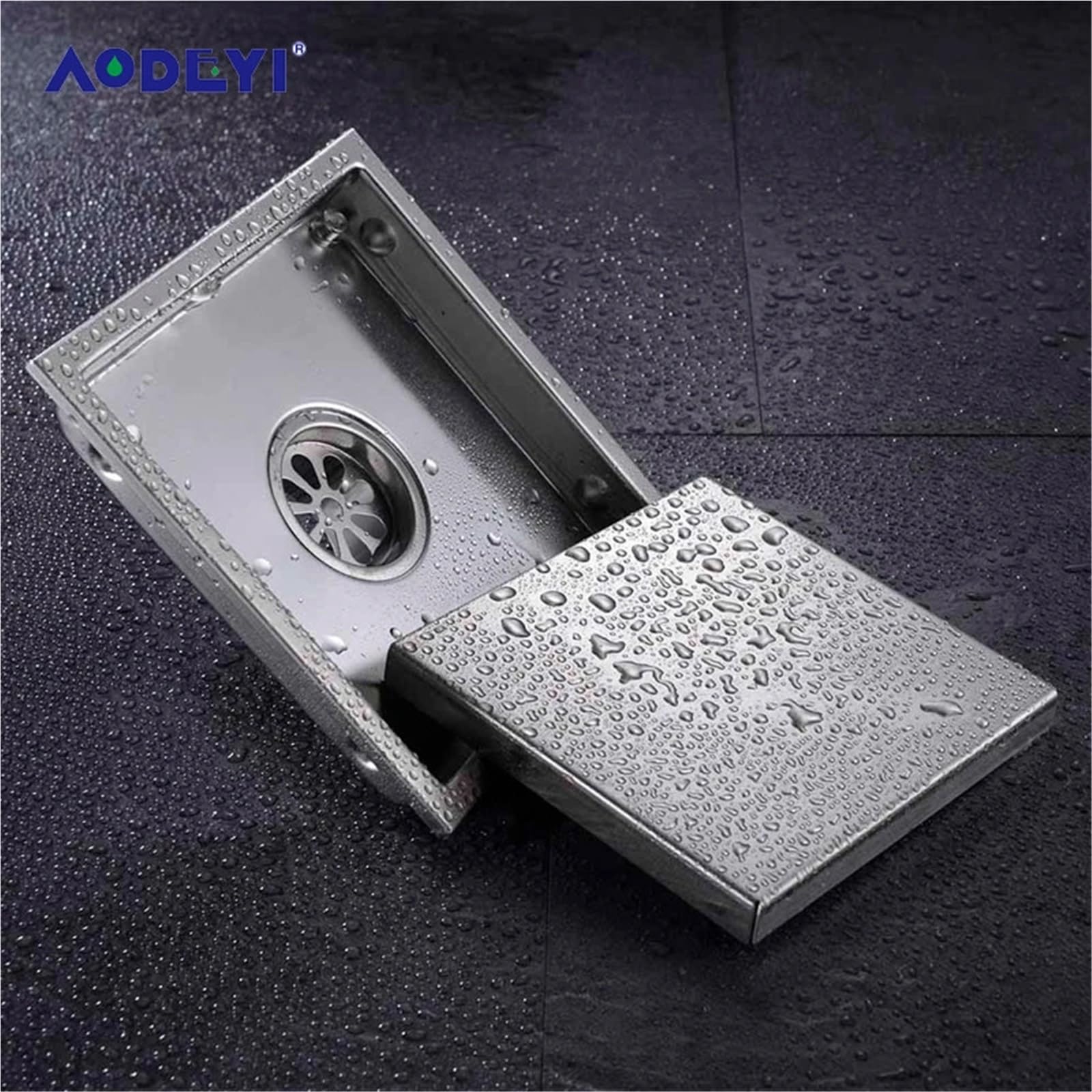 Desague Ducha 110MM y 150MM 304 Drenaje de Piso Acero Inoxidable Inserto azulejo Rejillas residuos cuadradas Ducha baño