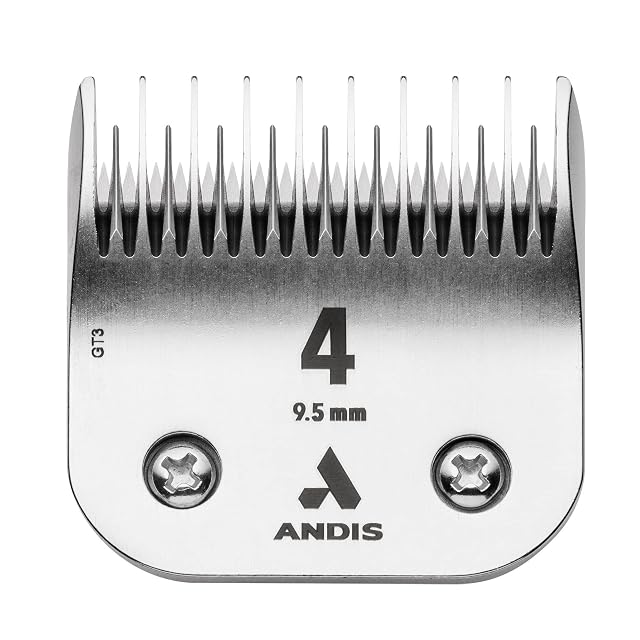 Andis 72625 Cuchilla cortapelos para perros UltraEdge de acero con infusión de carbono, tamaño 4, diente sdo