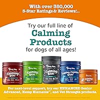 Vista 7 de Tratamientos de calmante para perros – Alivio de la ansiedad de la composición con Suntheanine – Kelp orgánico y raíz valeriana + L triptófano