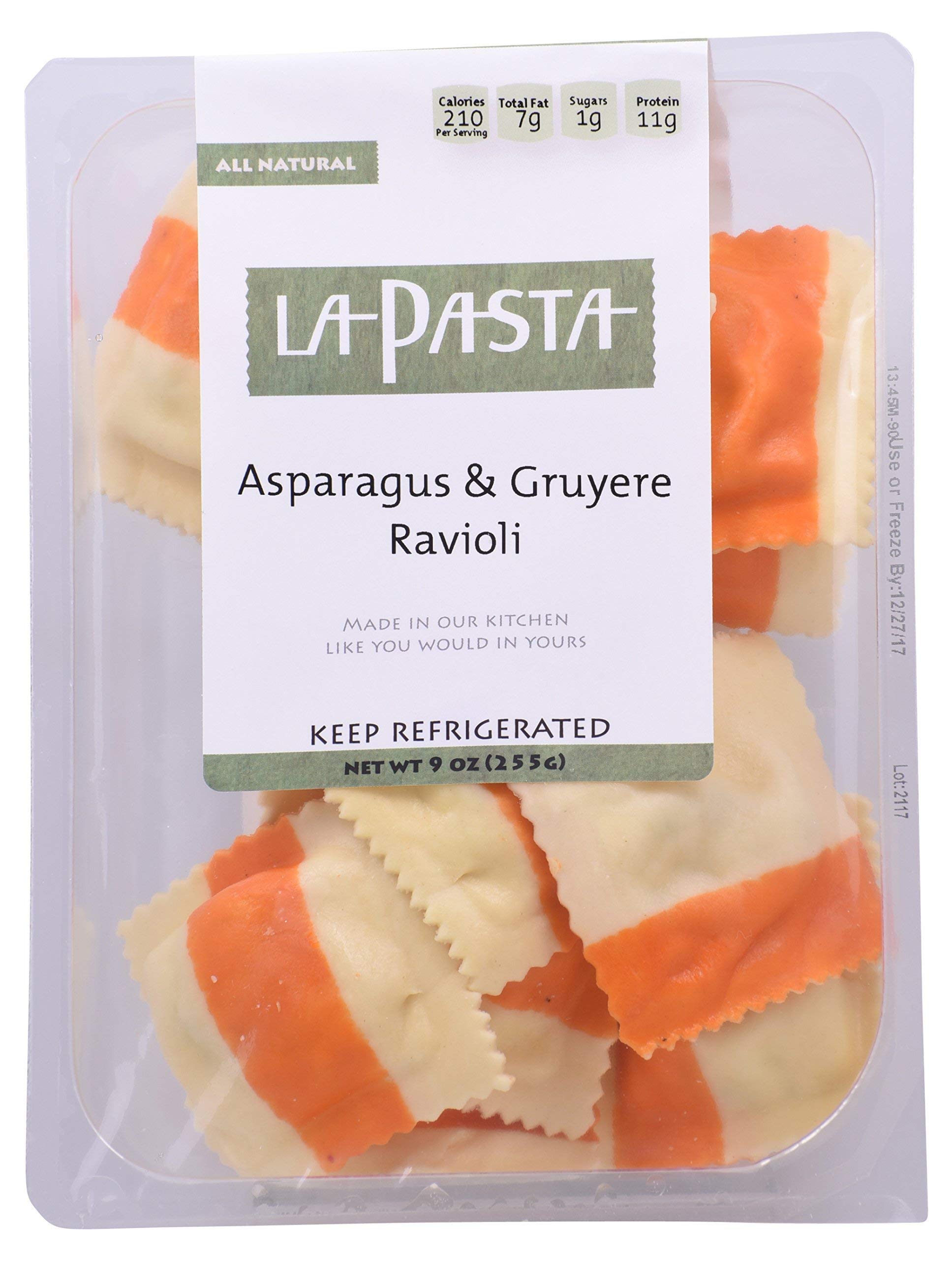 LA PASTA ASPARAGUS & GRUYERE RAVIOLI, 9 oz