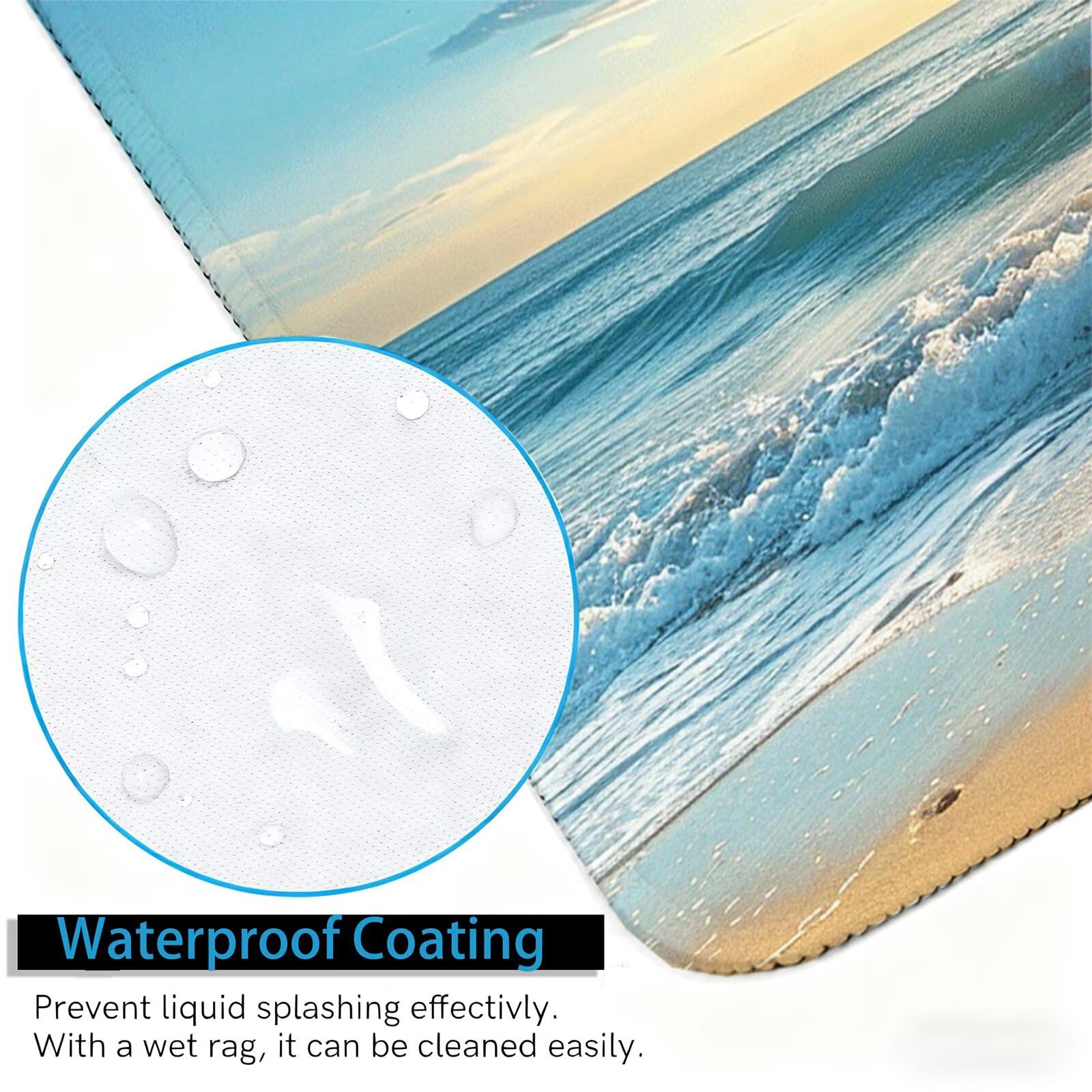 Meer Gamingowa podkładka pod mysz XXL, 1200 x 600 mm, podkładka na biurko, duża podkładka pod mysz, antypoślizgowa konstrukcja, lepsza kontrola, podkładka na biurko, wyposażenie domu, klawiaturę i