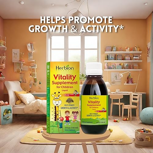 Miniatura 8 de Herbion Naturals Suplemento Vitality para niños  Promueve el crecimiento y el apetito  Alivia la fatiga  Mejora el rendimiento mental y físico  5