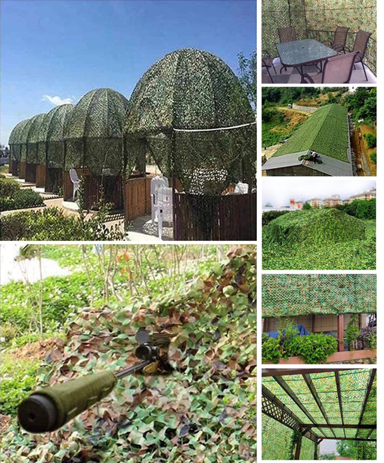 Amazon | カモフラージュネット 2x3m、3x3m、3x4m、3x5m 迷彩ネット