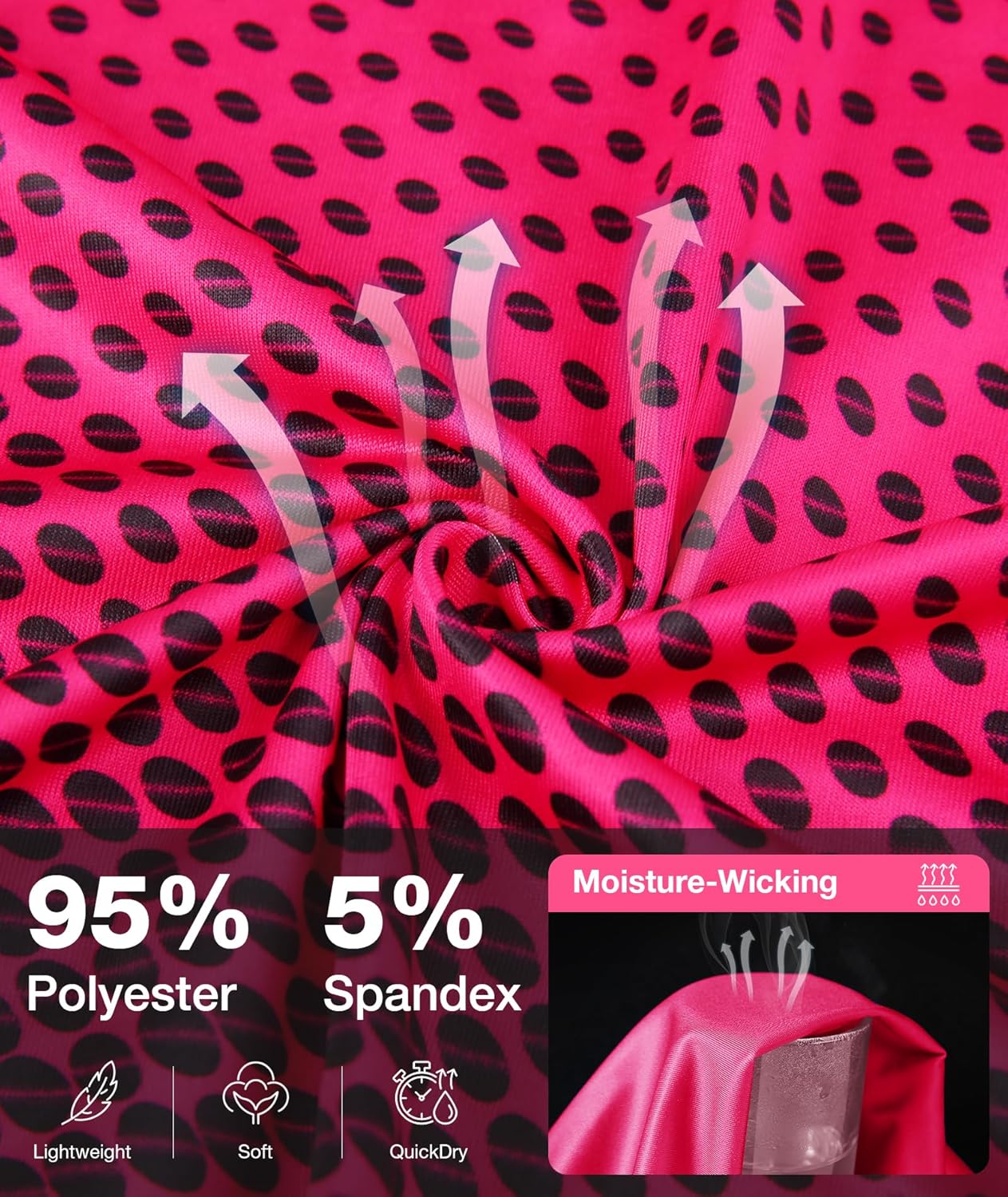 Little Beauty Women's Golf Polo Shirts Short Sleeve Moisture Wicking Tennis Athletic Shirt with 3 Button - Image 3