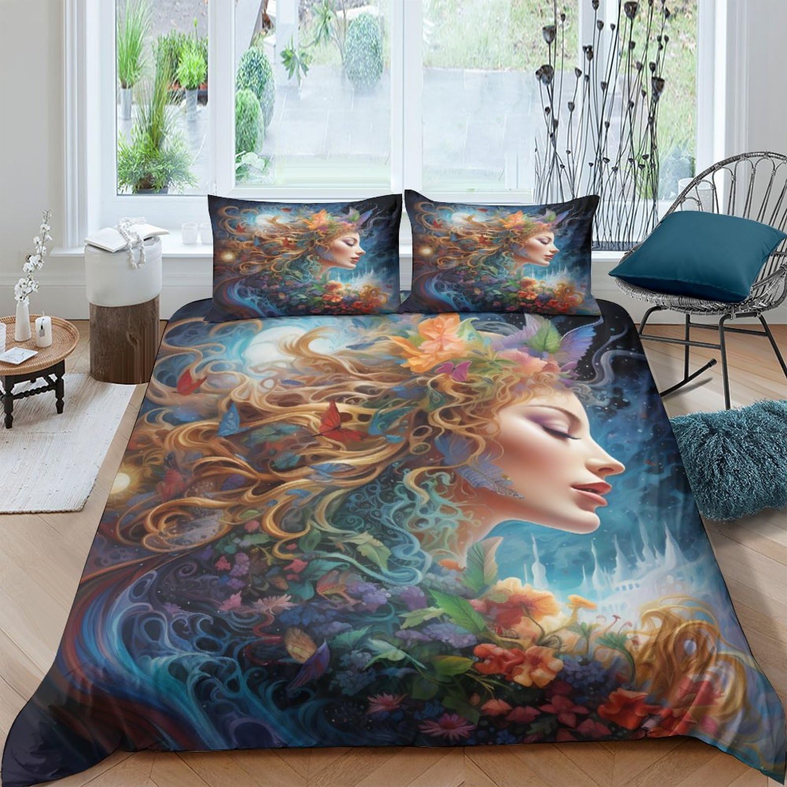 Housse de couette fermeture éclair finies les corvées de lit avec cette parure papillon 3D