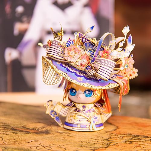 Miniatura 6 de MU Rompecabezas de metal 3D para adultos, gatito rosa, kit de modelo de barco Titanic, construcción en miniatura, regalo de amor, decoración del