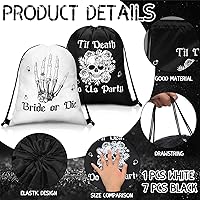 Vista 3 de Amylove 7 bolsas con cordón para despedida de soltera o muerte, bolsas con cordón para despedida de soltera, suministros de despedida de soltera