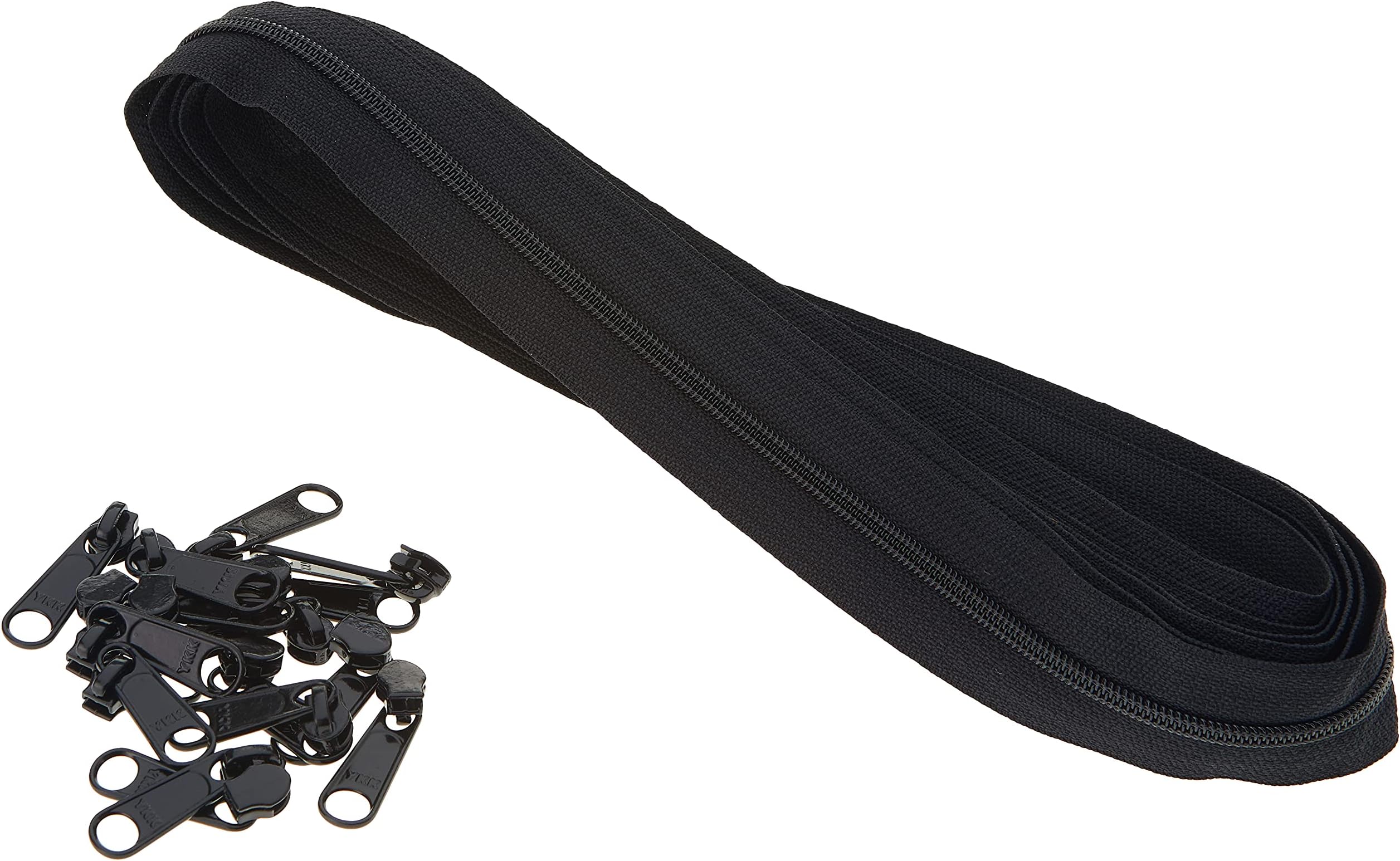 Zippers by The Yard (4yds) -Black