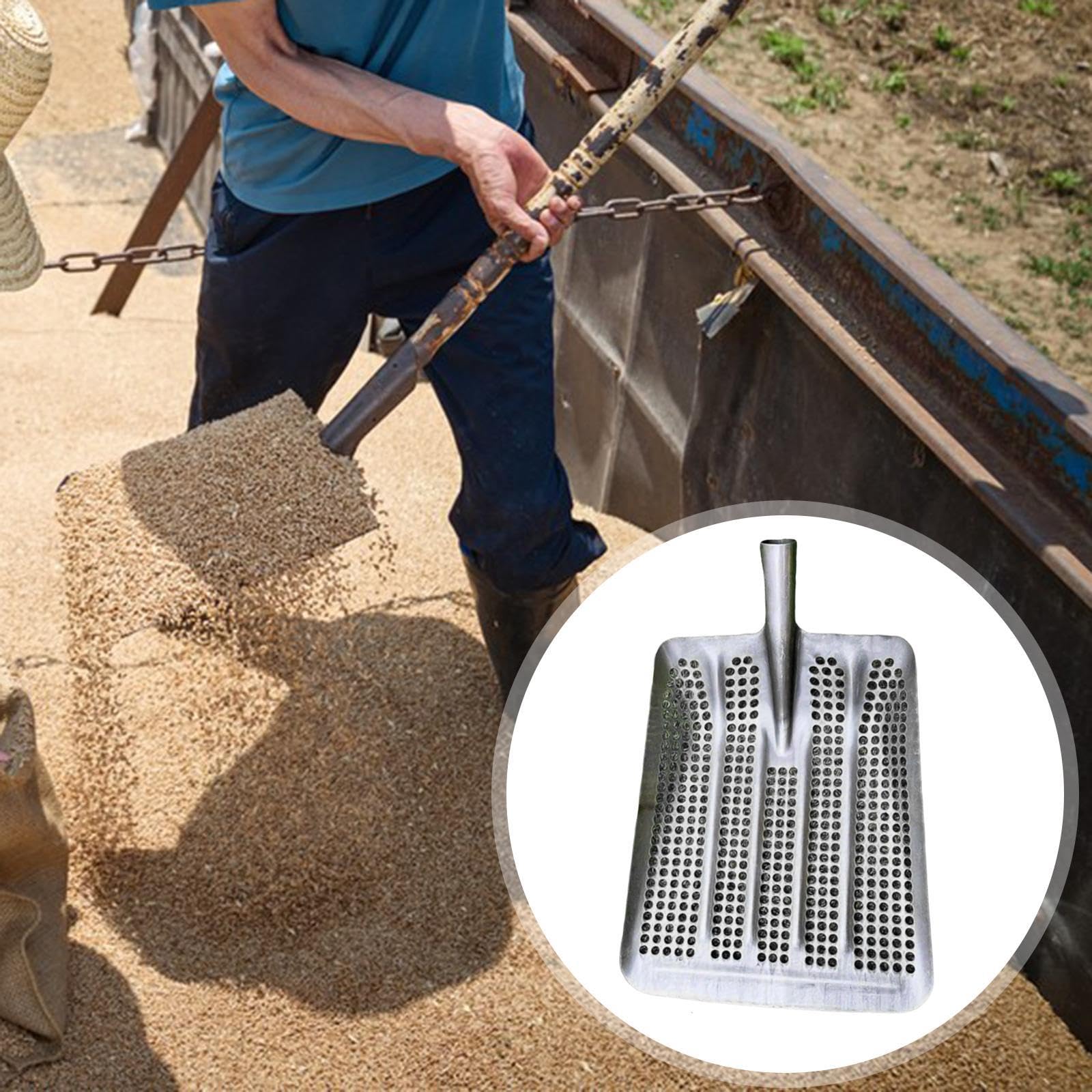 F Fityle Setaccio per Terreno Che perde, setaccio per setacciatura, Accessorio con Impugnatura Comoda, Resistente all'Usura, per Giardino Manuale Cavo e, Foro Rotondo Migliorato