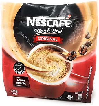 Nescafe 3 in 1 Instant Coffee Sticks ORIGINAL - Best Asian Coffee Imported from Nestle Malaysia 28 Sticks