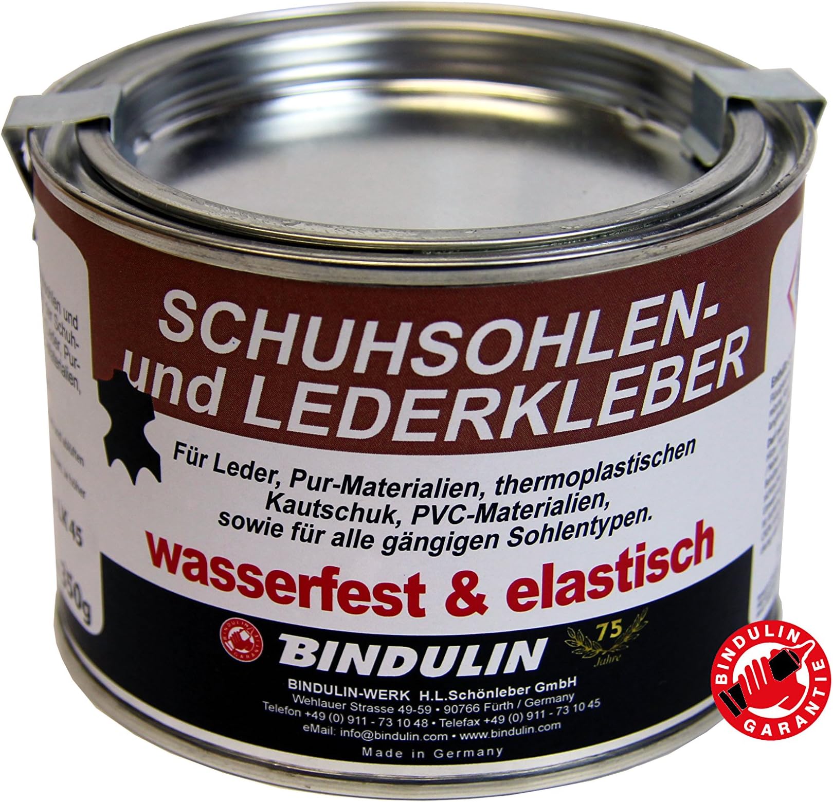 Colle professionnelle pour cuir et semelles de chaussures, boîte de 350 gPermet un collage