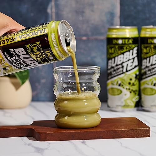Paquete de 5 latas de té de burbujas INOTEA de ATIUS Té de leche con perlas de Boba en una lata 166 ozlata Elige uno entre una variedad de sabores