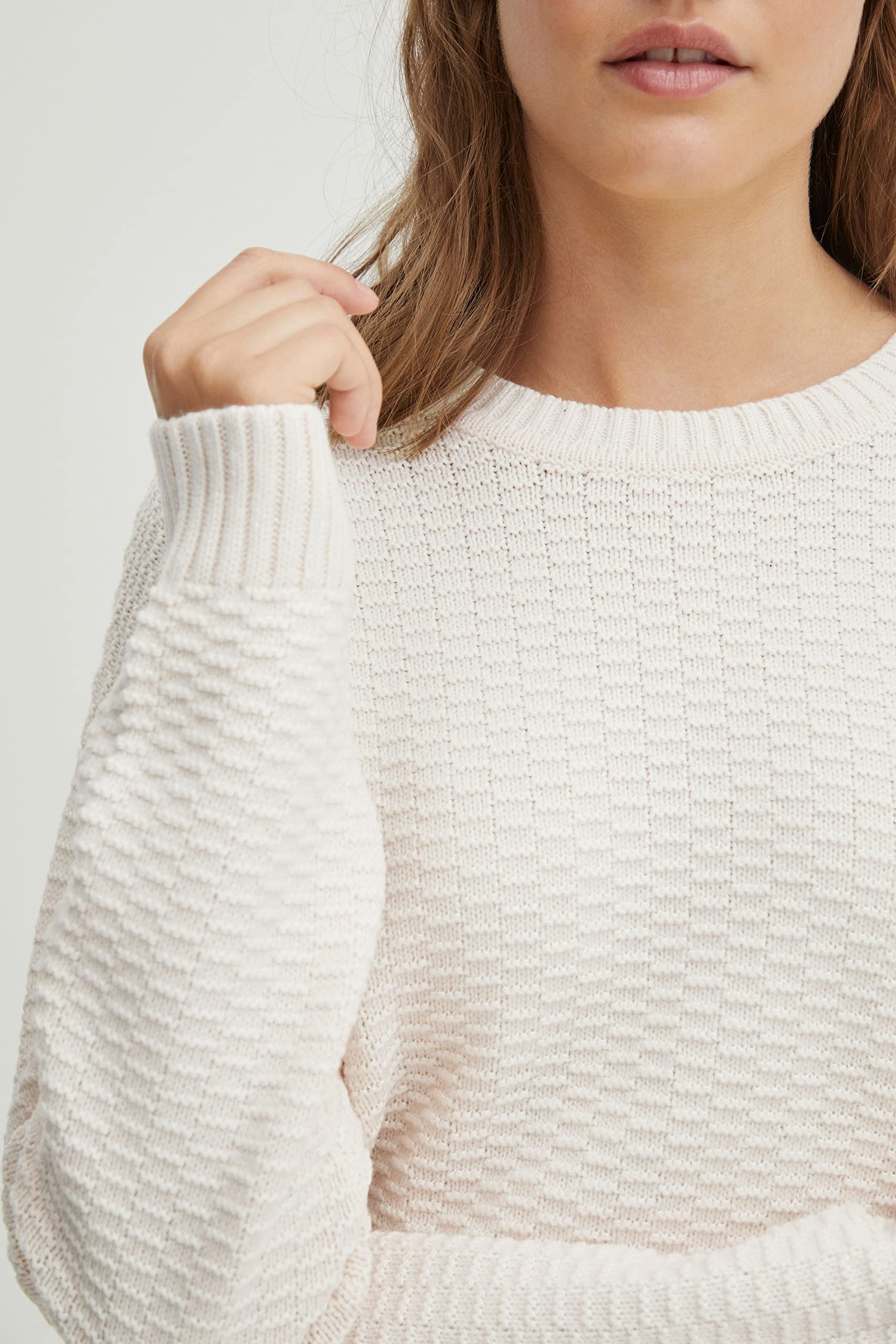 OXMO OXMilla Damen Strickpullover Feinstrick Pullover