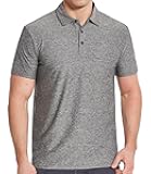 Men's Dry Fit Golf Polo Shirt (as1, Alpha, x_l, Regular, Regular, 3-Grey)