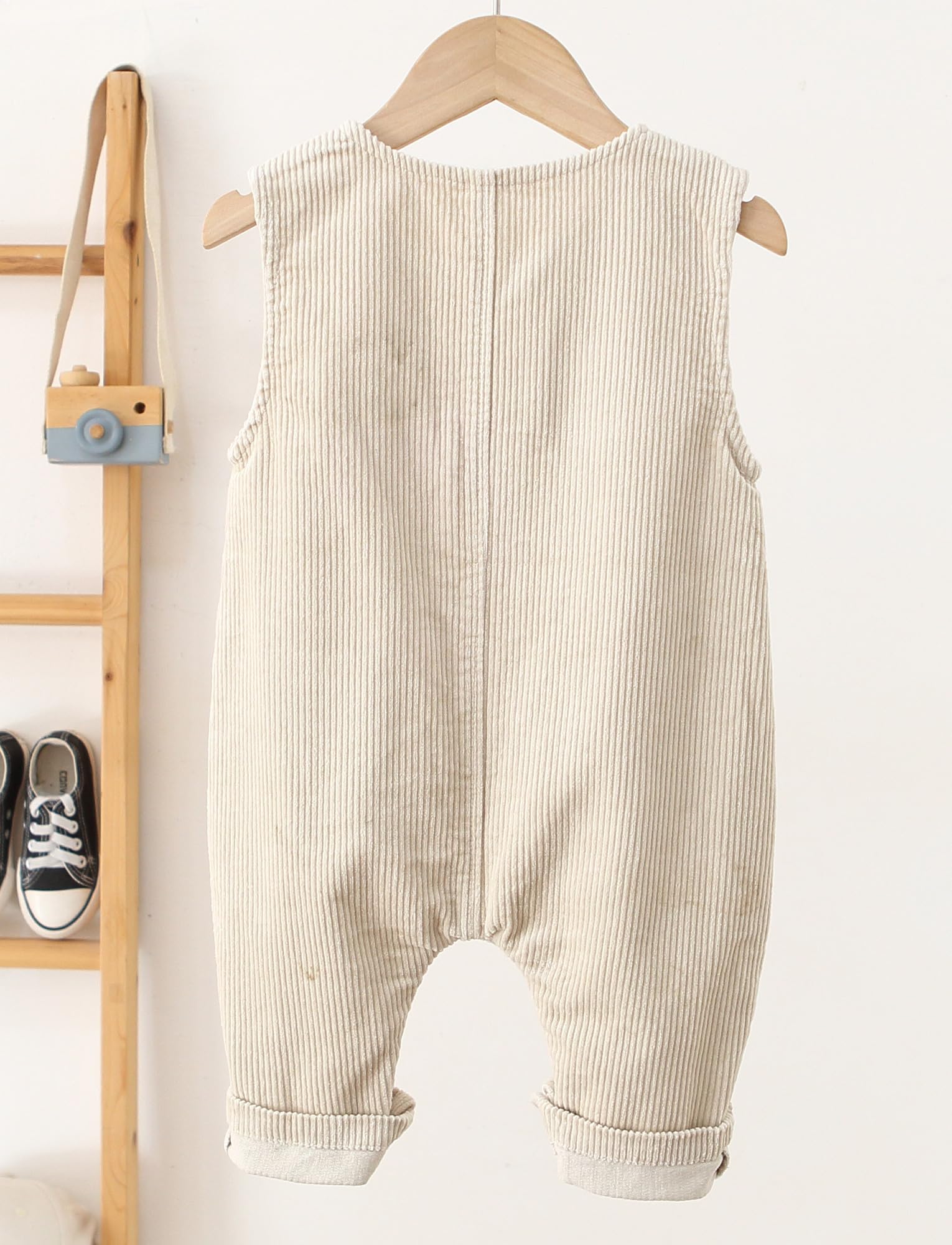 Happy Cherry - Overol Pana Bebé Niño Niña Pantalones de Peto Infantil Conjunto de Mono Pantalones Largos para Invierno Verano Primavera Otoño - 0-30 Meses
