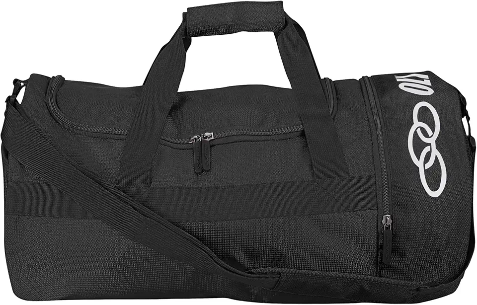 Bolsa de academia Olympikus SM Esportiva Dia a Dia preto/branco média