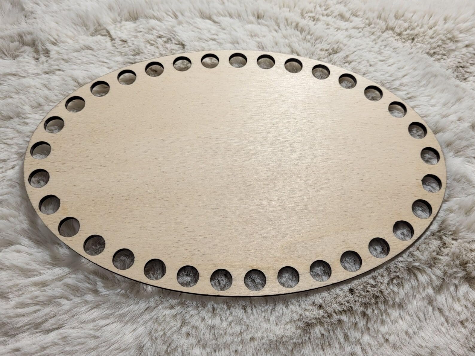 Curious Button Wooden Crochet Base Oval Shape | Size: 10,8,6IN DIY Craft Board for Bag, Basket, Knitting, Crochet & Embroidery Projects | Laser Cut with Smooth Finish (Set of 3 Pcs Multiple Sizes) 1