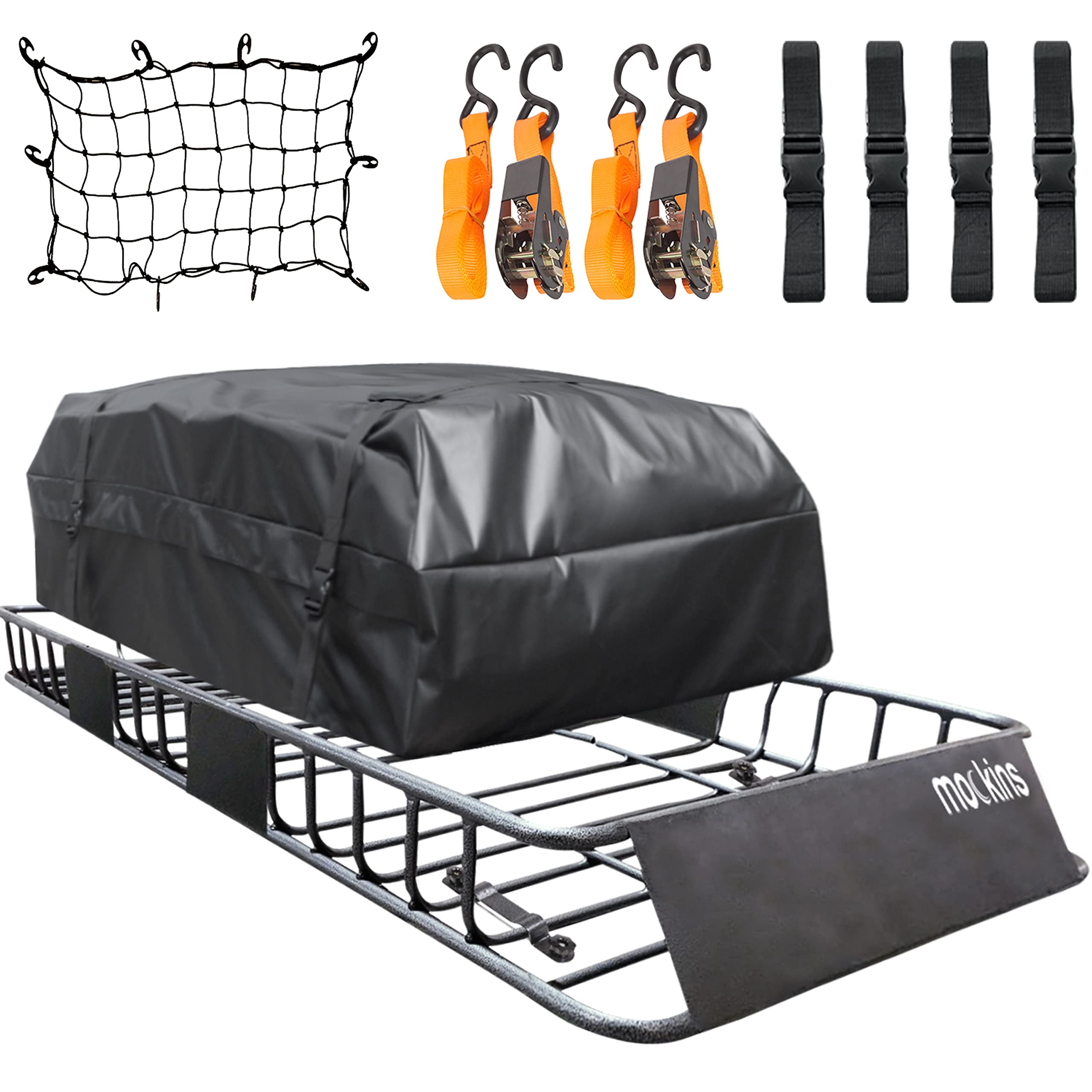 Mockins Roof Cargo Basket 64x39x6 Extendable Cargo Roof Rack Cargo