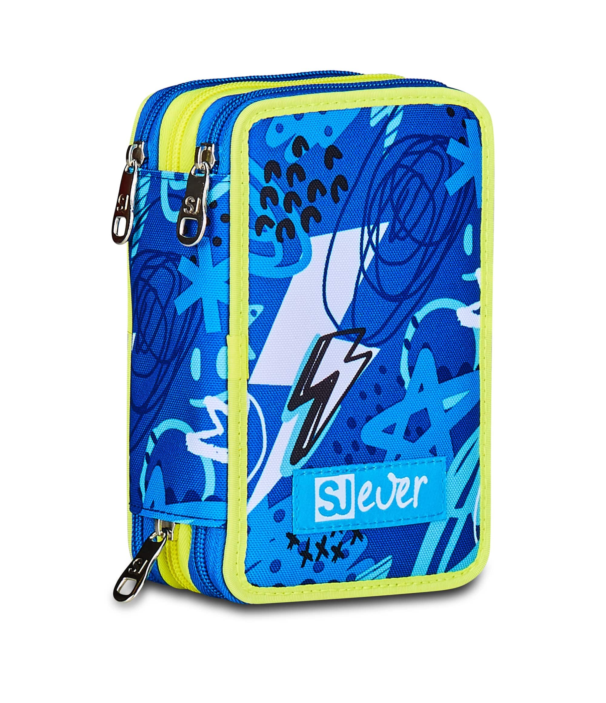  SJ Gang Style Jam Sj Ever School Pencil Case Blue - Perfeito per i Bambini a Scuola
| Sj Ever Triple Compartment Pen Ho