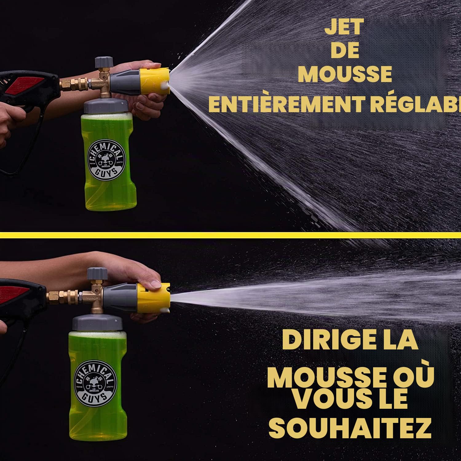 Chemical Guys EQP324 Big Mouth Max Release Canon à Mousse (Lavage de Voiture, Lavage à Domicile et Bateau Qui se connecte à Votre Nettoyeur Haute Pression) Bouteille de 963,9 g