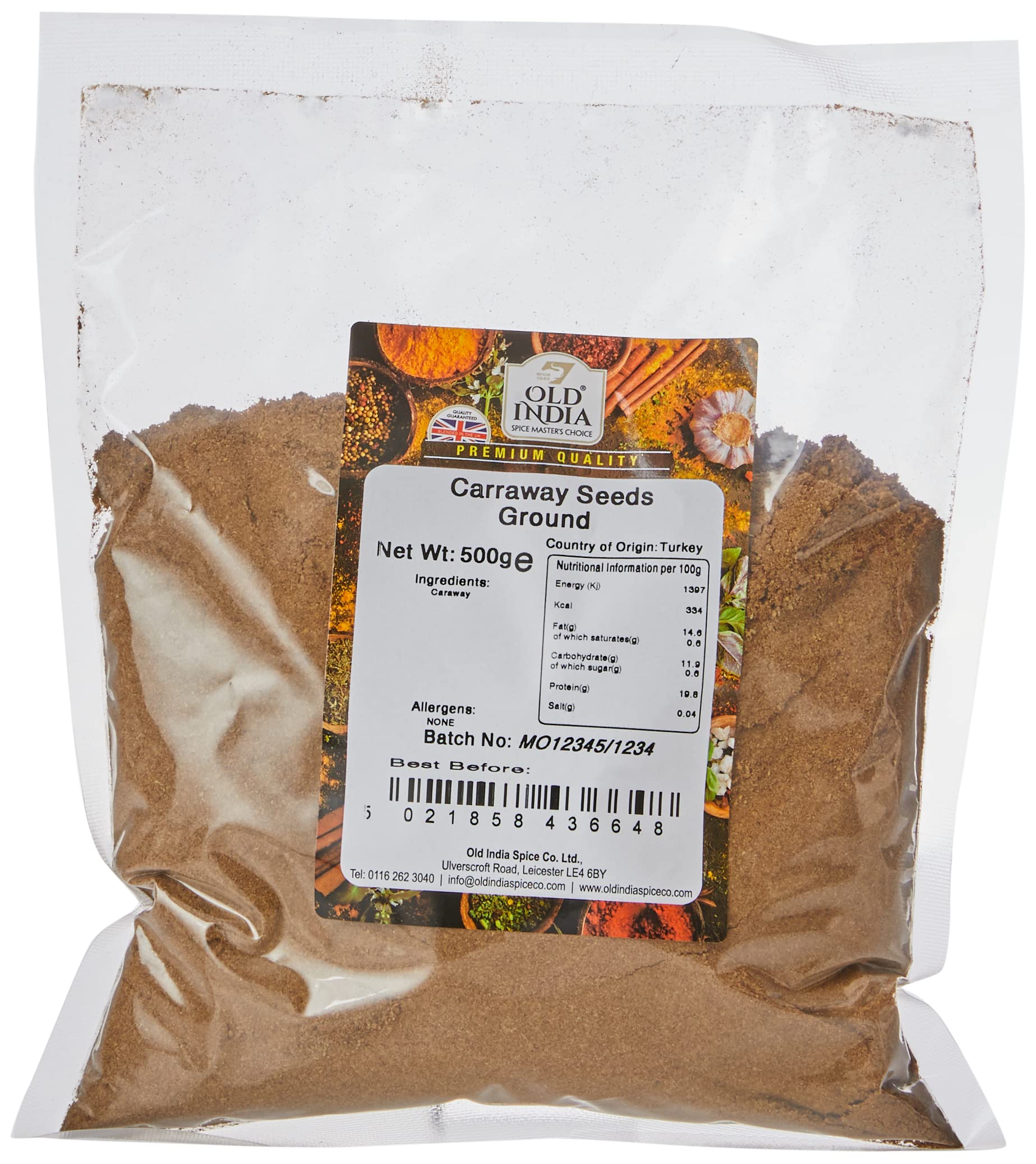 Old India Carraway Seeds Ground 500g