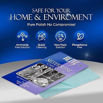 Blitz Silver Shine Care Cloth 1 Ply for Silver with Tarnish Inhibitor 1 Cnt