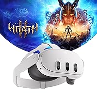 Vista 1 de Meta Quest 3 128GB Breakthrough Mixed Reality Powerful Performance Asgards Wrath 2 Bundle