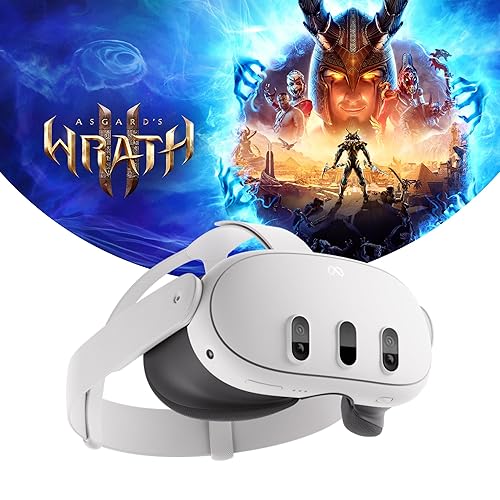 Meta Quest 3 128GB Breakthrough Mixed Reality Powerful Performance Asgards Wrath 2 Bundle