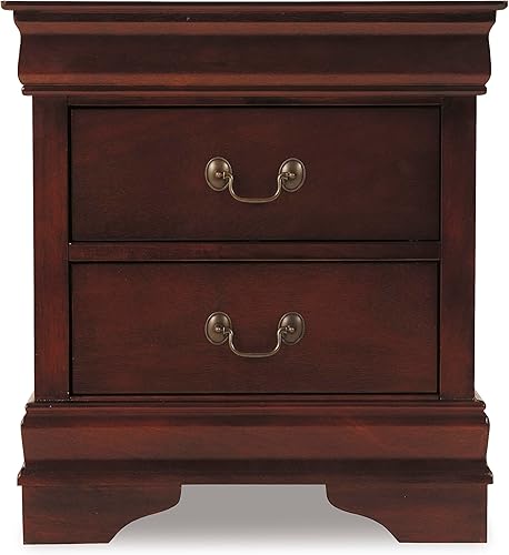 Miniatura 7 de Signature Design by Ashley Alisdair - Mesita de noche tradicional de 2 cajones color marrón oscuro