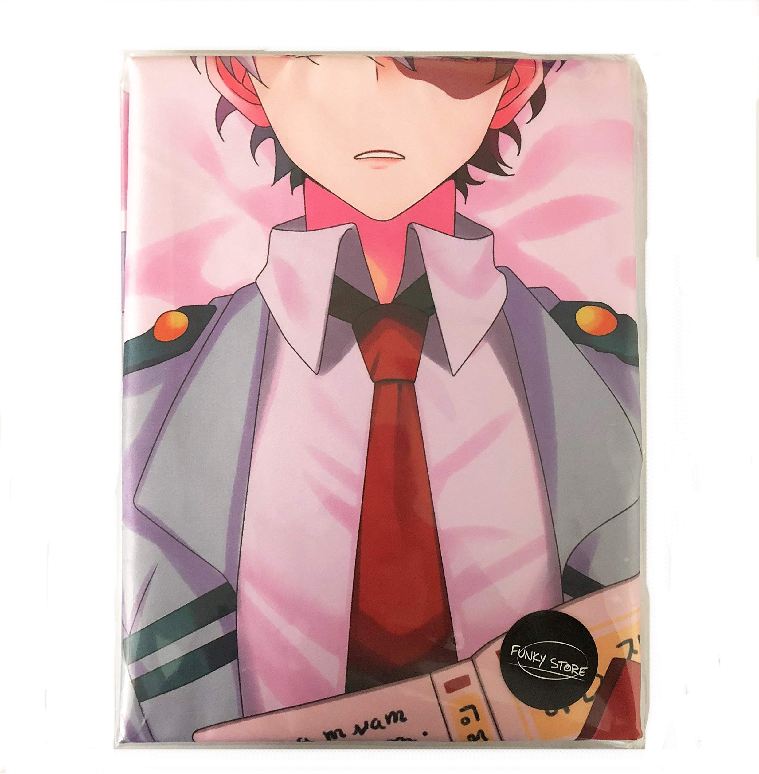 FUNKY STORE My Hero Academia Boku no Hero Academia Peach Skin 50cm x 150cm (59 inch x 19.6 inch) Body Pillow case(Shoto Todoroki Pink)