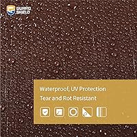 Vista 3 de GUARD SHIELD Lona marrón de 20 x 30 pies, lonas de plástico grandes, resistentes e impermeables, para exteriores, cubierta de lona de 12 mil