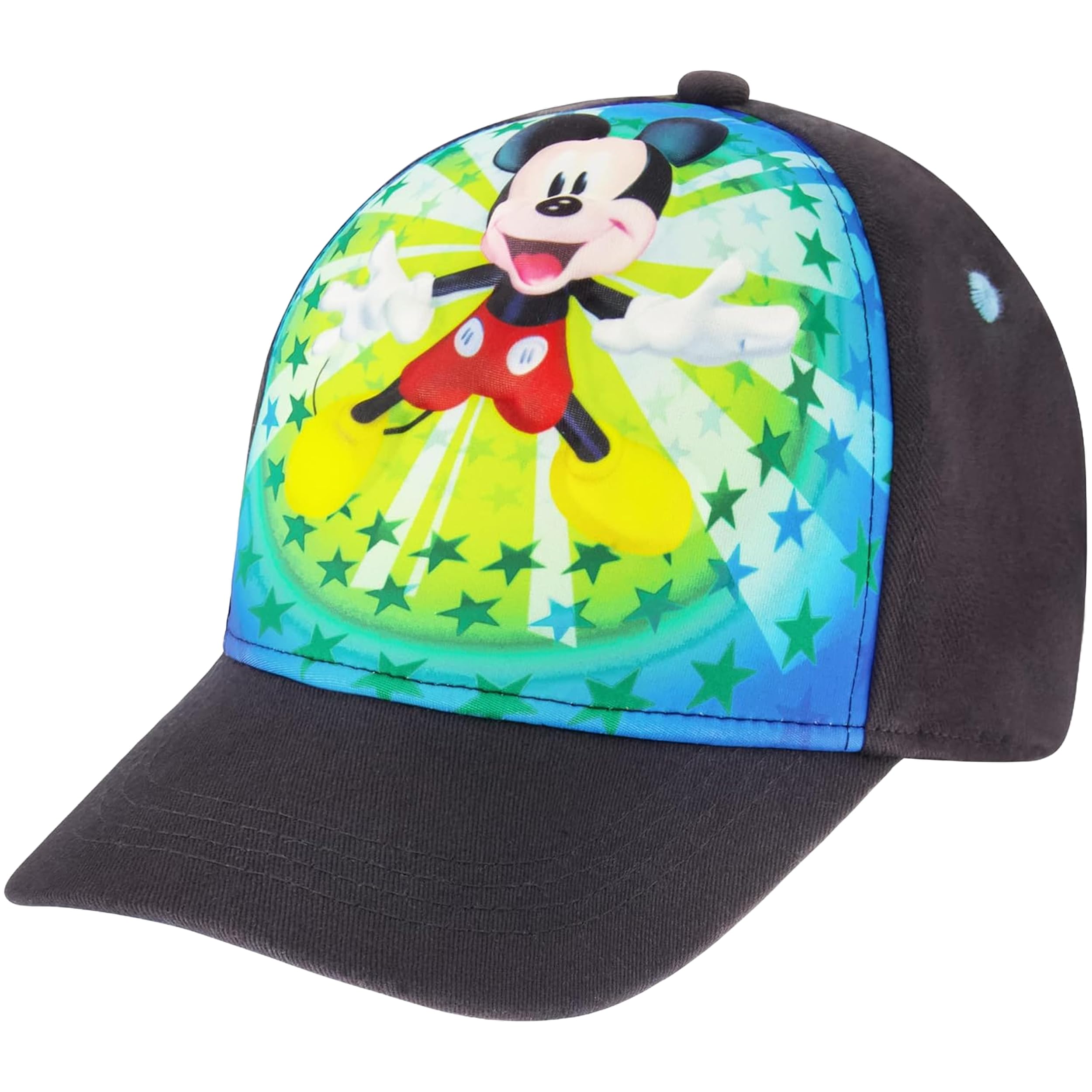 Disney Boys Baseball Cap, Mickey Mouse Adjustable Toddler Hat, Ages 2-4 Or Boy Hats for Kids Ages 4-7