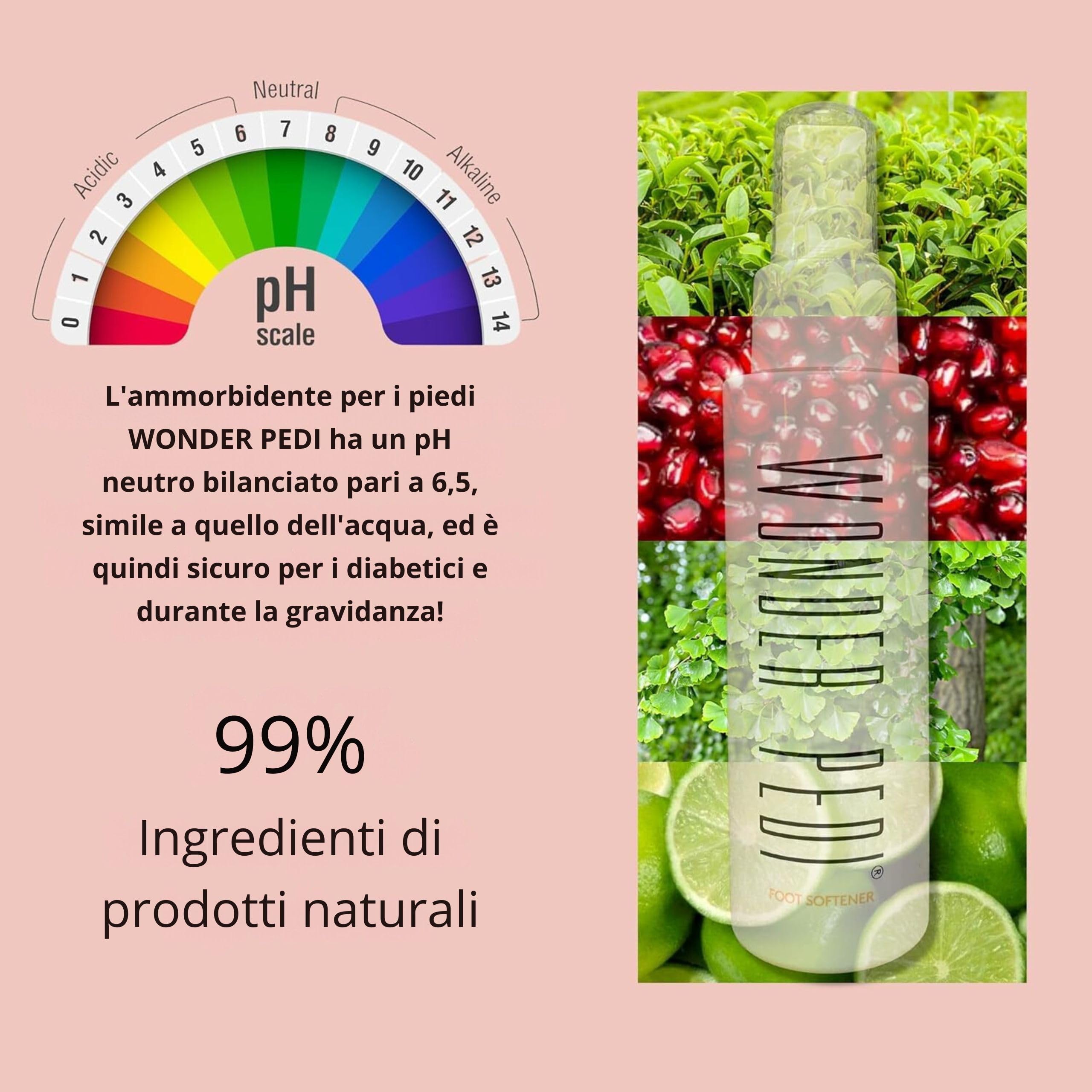 Spray esfoliante istantaneo per rimuovere i calli, rimuove la pelle morta e talloni screpolati, trattamento pedicure per la casa, funziona con qualsiasi lima o scrubber per piedi. Wonder Pedi