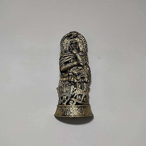 Miniatura 5 de Estatua de Loki, estatuas de dioses nórdicos, estatua vikinga, mitología nórdica, regalos de figuritas de resina, adornos escandinavos del panteón,